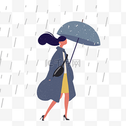 雨伞创意插图