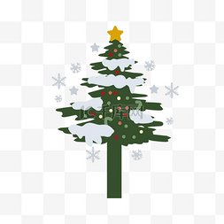 圣诞装饰树图片_svg小清新圣诞装饰树