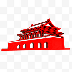价值观红色文化墙图片_红色 城楼