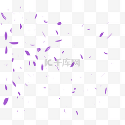 漂浮紫色图片_紫色清新花瓣漂浮素材