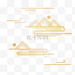 国风底纹海报图片_祥云底纹烫金中国风