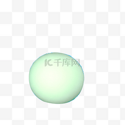 球面标号图片_绿色的圆球免抠图