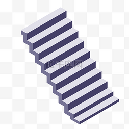 台阶楼梯卡通插画