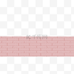 砖墙木地板图片_黄色的卡通砖墙