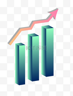 柱状阶梯图片_商务矢量数据分析上升箭头柱状图
