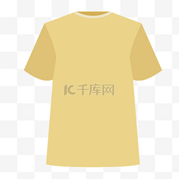 黄色t恤图片_男士黄色短袖