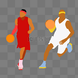 篮球运动员剪影图片_运动剪影篮球后卫剪影