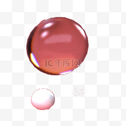 白色立体圆球图片_透明的珠子免抠图