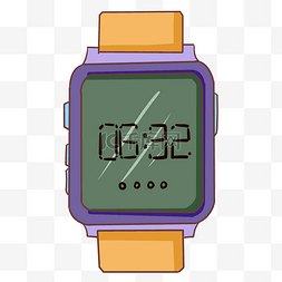 电子表手表图片_紫色的电子表 