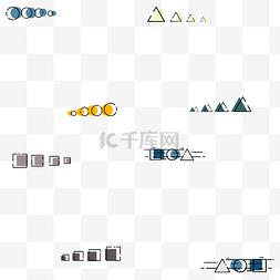 简约线条几何圆形图片_简约几何边框合集