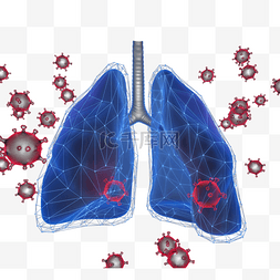 x光片图片_冠状病毒肺炎3d立体元素