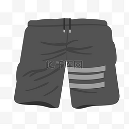 短裤短裤图片_黑色短裤插画