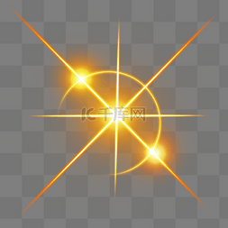 黄色太阳光晕图片_黄色亮点放射太阳光线
