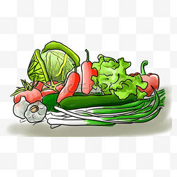 3d图标水果素描精美清新蔬菜