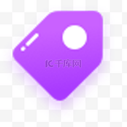 手机软件界面图片_紫色铅笔形状图标下载