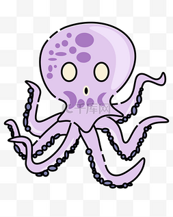 紫色章鱼装饰