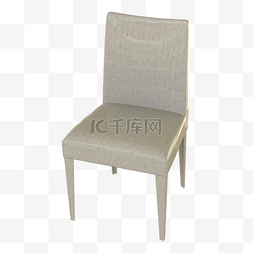 3d立体装修效果图图片_浅栗色椅子