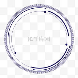 深色圆环图片_蓝色点线科技圆环