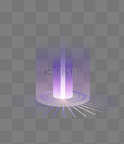 紫色色科技线条感圆圈