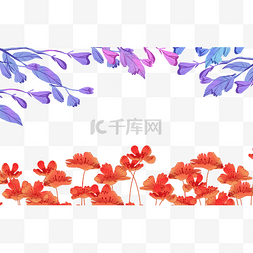 夏天植物装饰花框边框