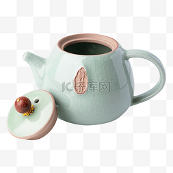 青釉茶壶