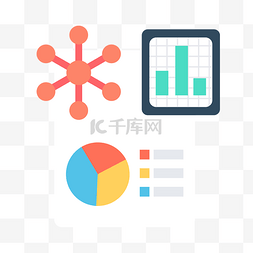 彩色各色分析图表