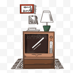 电视机老式图片_老式电视机一角