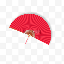 中国风字体上海图片_中国传统红色扇子