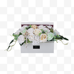 一个时尚的花卉礼盒素材