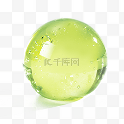 绿色圆球图片_绿色透亮玻璃球