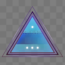 立体几何科技框图片_三角形技感文字框