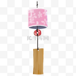 粉色樱花风铃日系