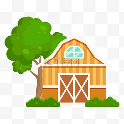 房子简易模型图片_扁平风房子元素