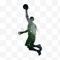 篮球运动员人物图片_星光篮球运动员剪影