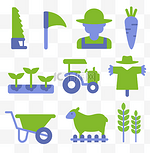农业用具图标合集