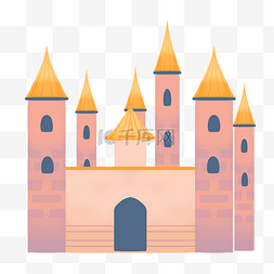 立体城堡建筑物