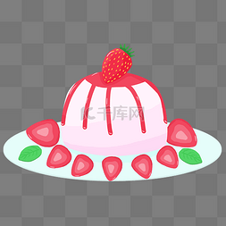 草莓雪糕冰淇淋