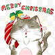 猫咪圣诞节送礼表情包