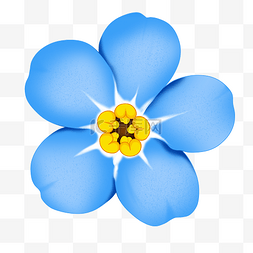 蓝色小花素材图片_鲜花蓝色小花