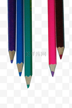 色过渡图片_效果明显彩色铅笔五色