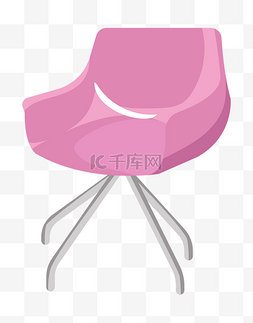 粉色座椅装饰插画
