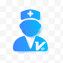 公文包功能图标图片_卡通蓝色的医生图标