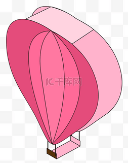粉色降落伞图片_降落伞粉色