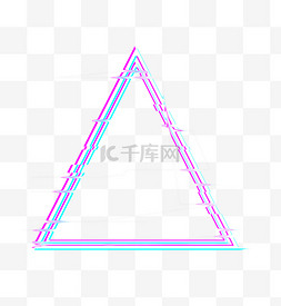 彩色三角形状