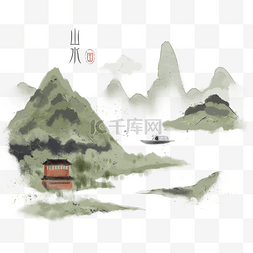 景色古风图片_古风山水景色素材