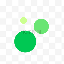 绿色圆点数据分析图标