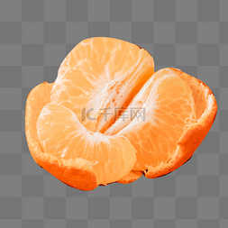 橘子水果橙色剥皮
