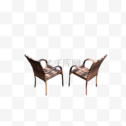 两个四条腿的椅子