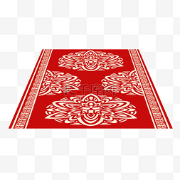 红色中式婚礼素材图片_婚礼入场地毯