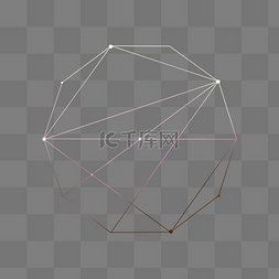 棱形图标图片_多棱形不规则点线线条